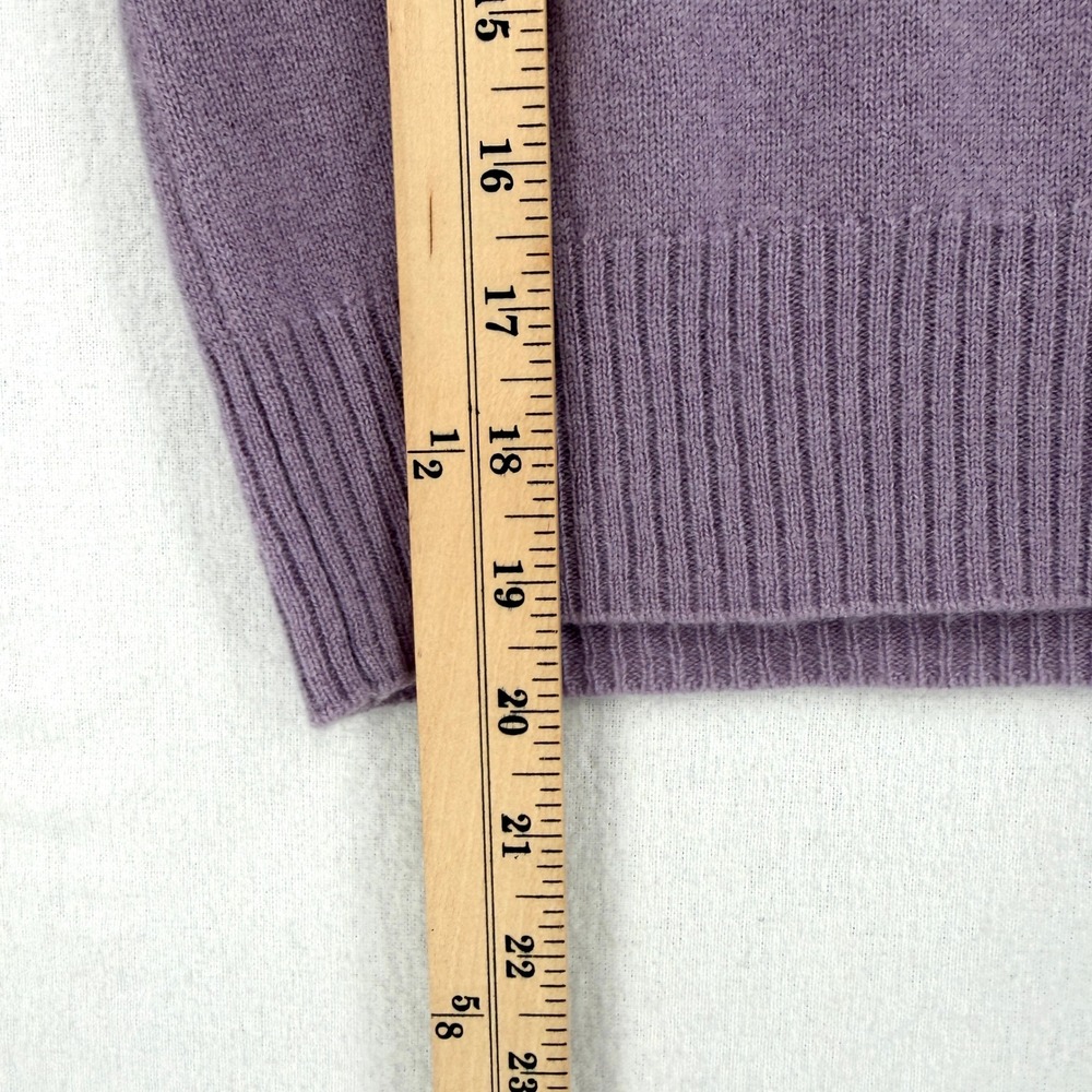 Reformation Sweater Women Small Purple Cashmere Knit Long Sleeve Crewneck - Picture 7 of 16